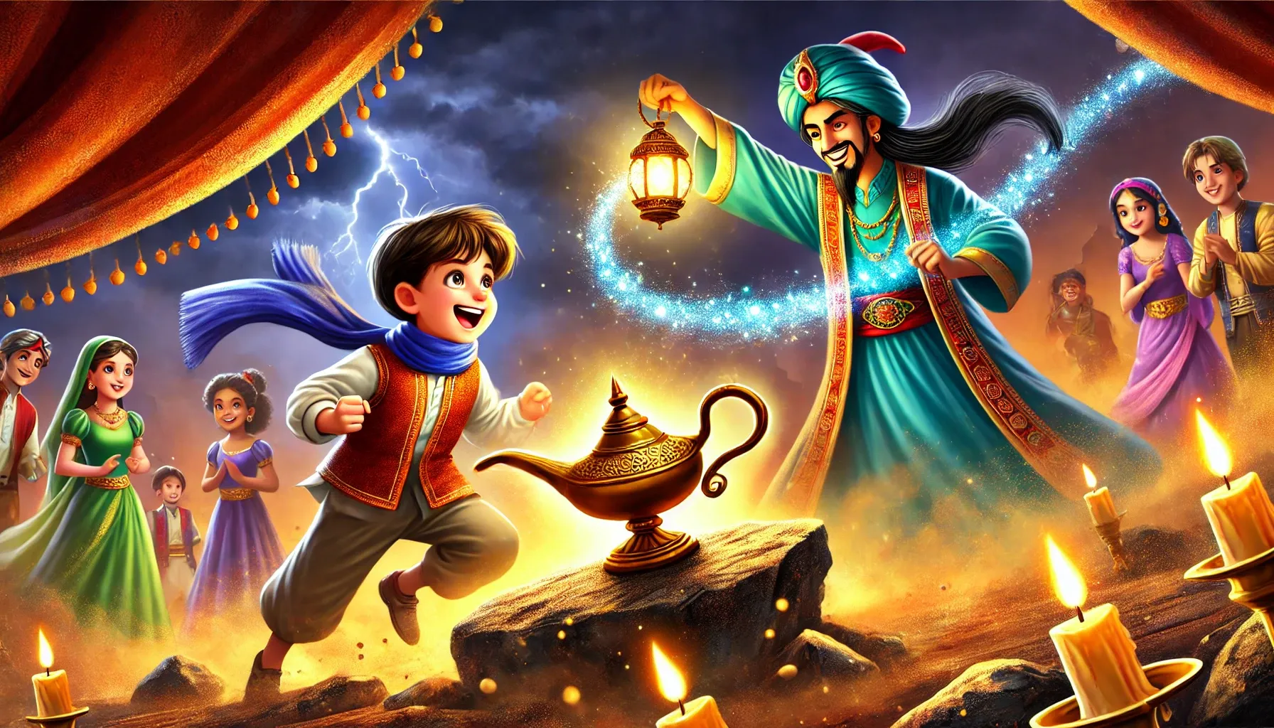 Aladdin's Rescue - Aladdin story for kids