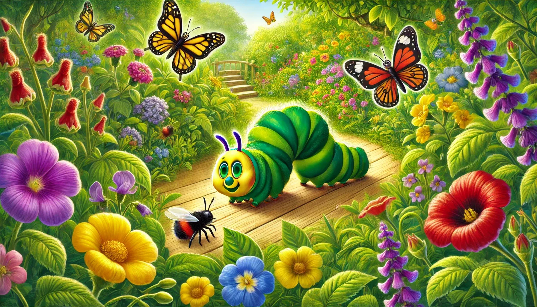 Charlie the Curious Caterpillar - Story for Kids