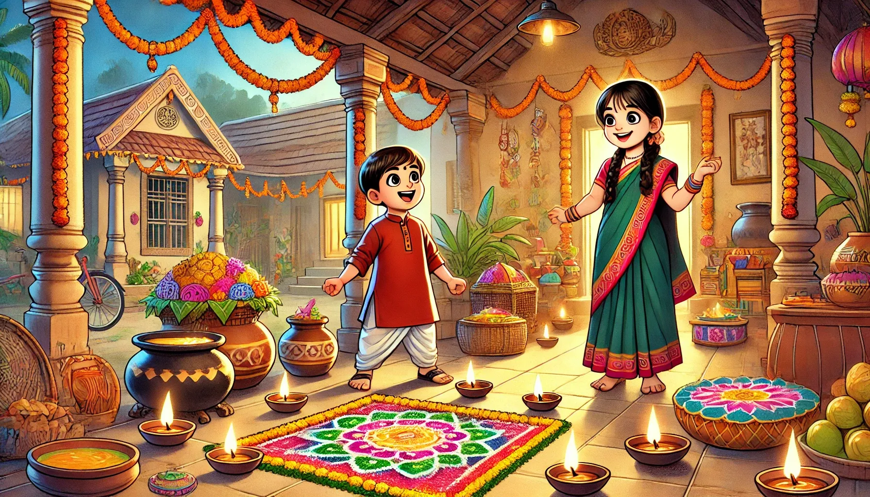 The Festival of Lights: Diwali Magic - Tamil Story for Kids - Tamil stories