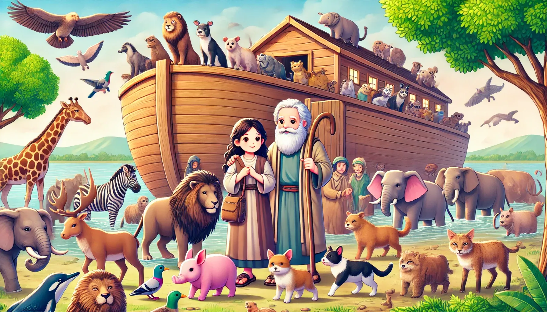 Gathering the Animals - Noah Ark