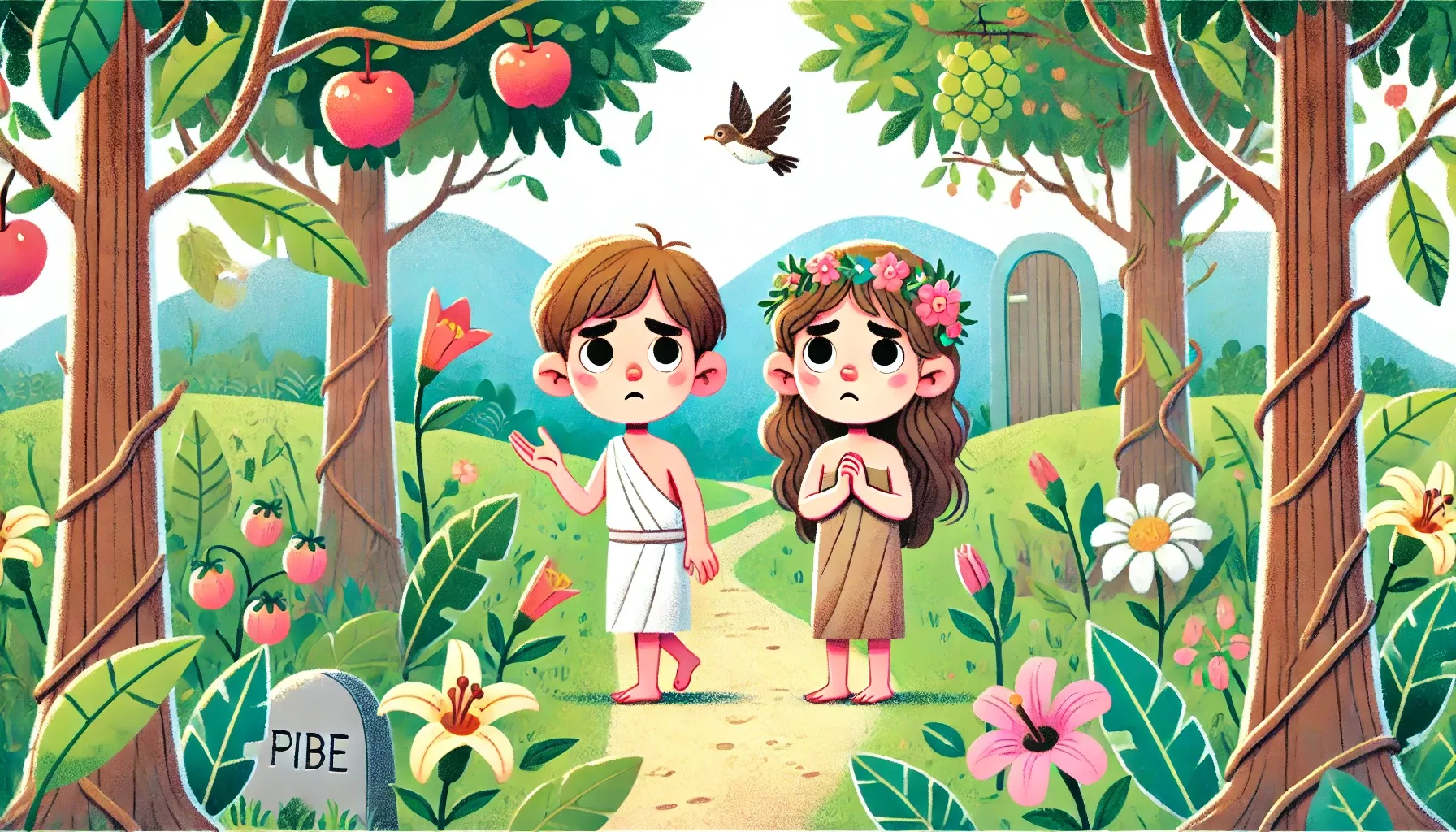 Leaving the Garden - Adam and Eve - Bible for Kids