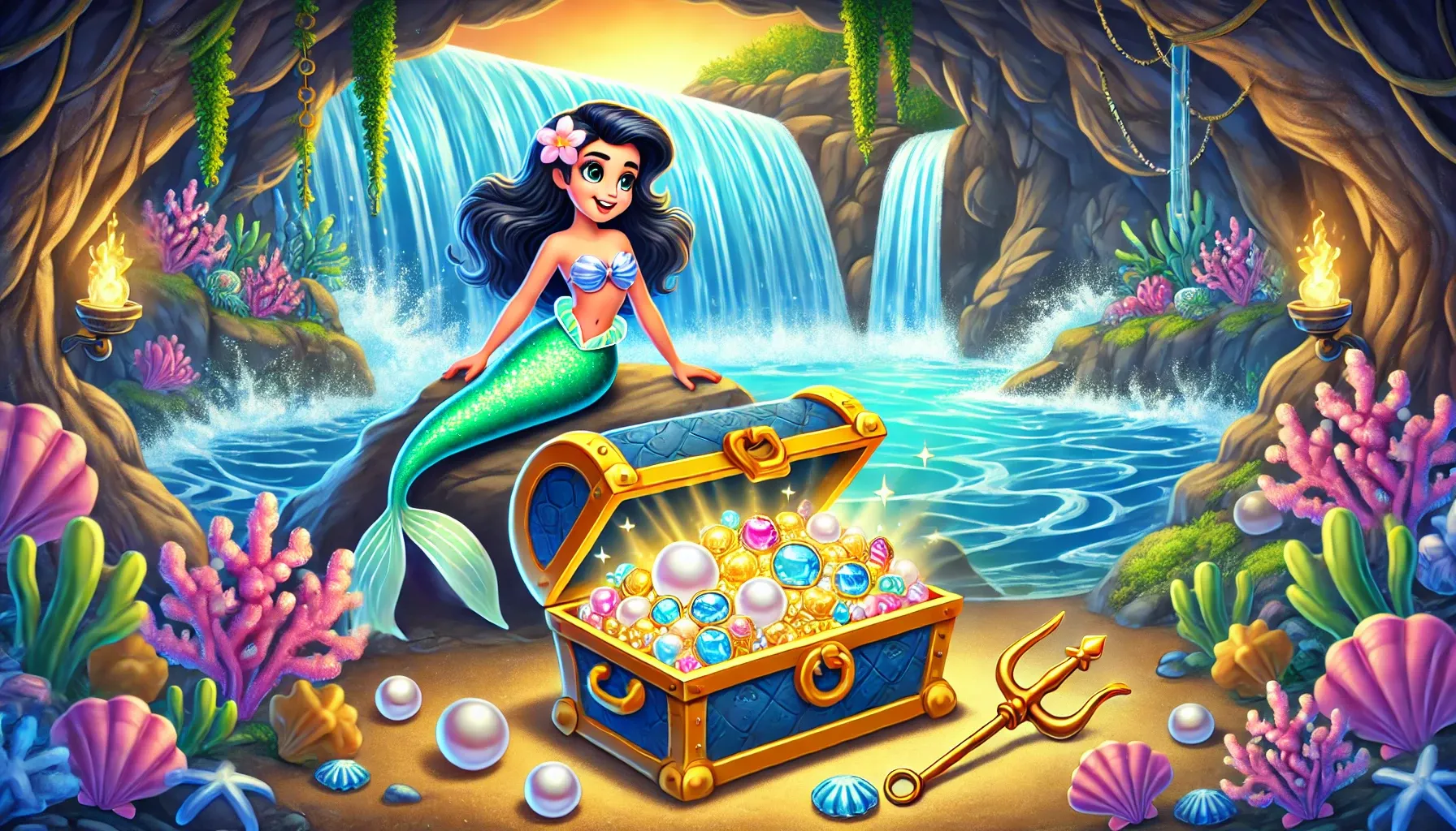 Marina and the Enchanted Lagoon - Mermaid Story for Kids - Treasures