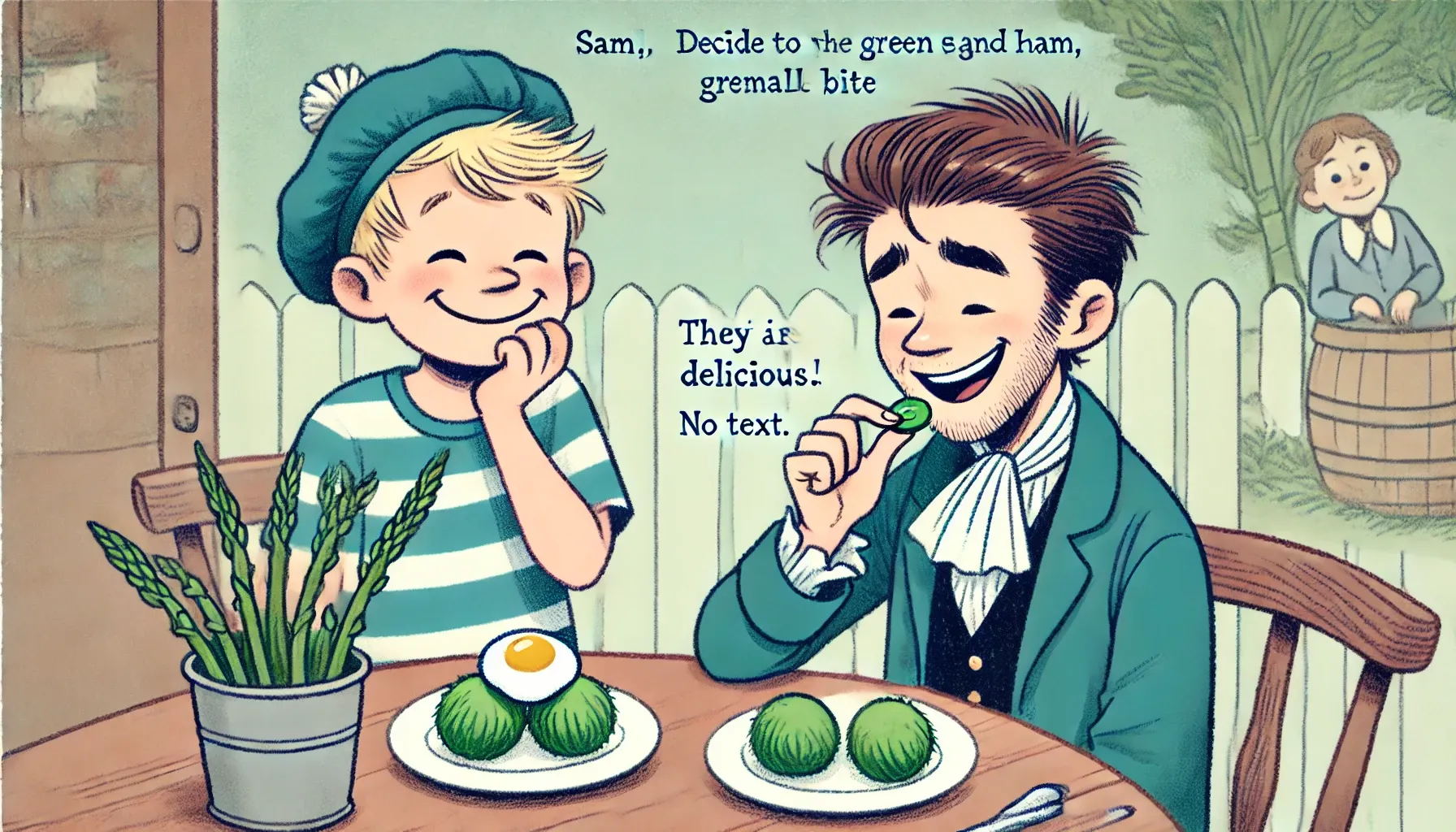 Sam and the Green Eggs and Ham - Story for Kids Friends