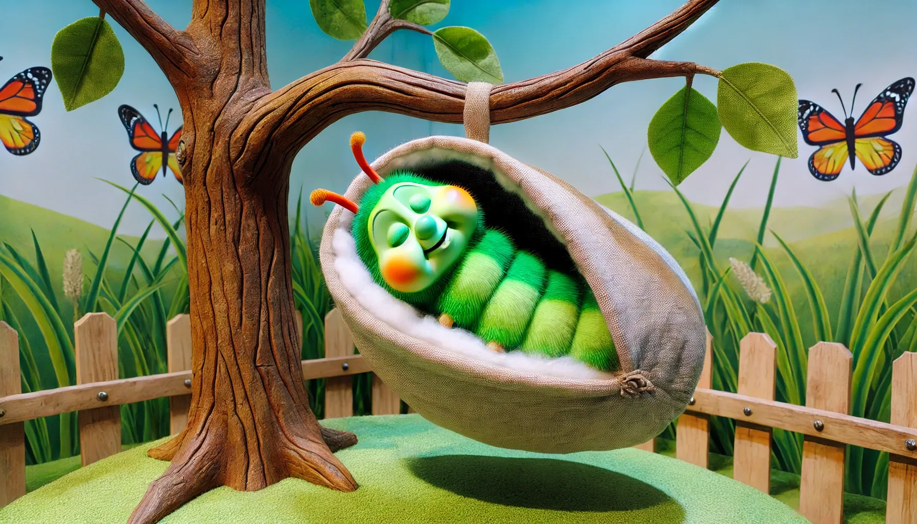 The Beautiful Butterfly - Caterpillar story for kids