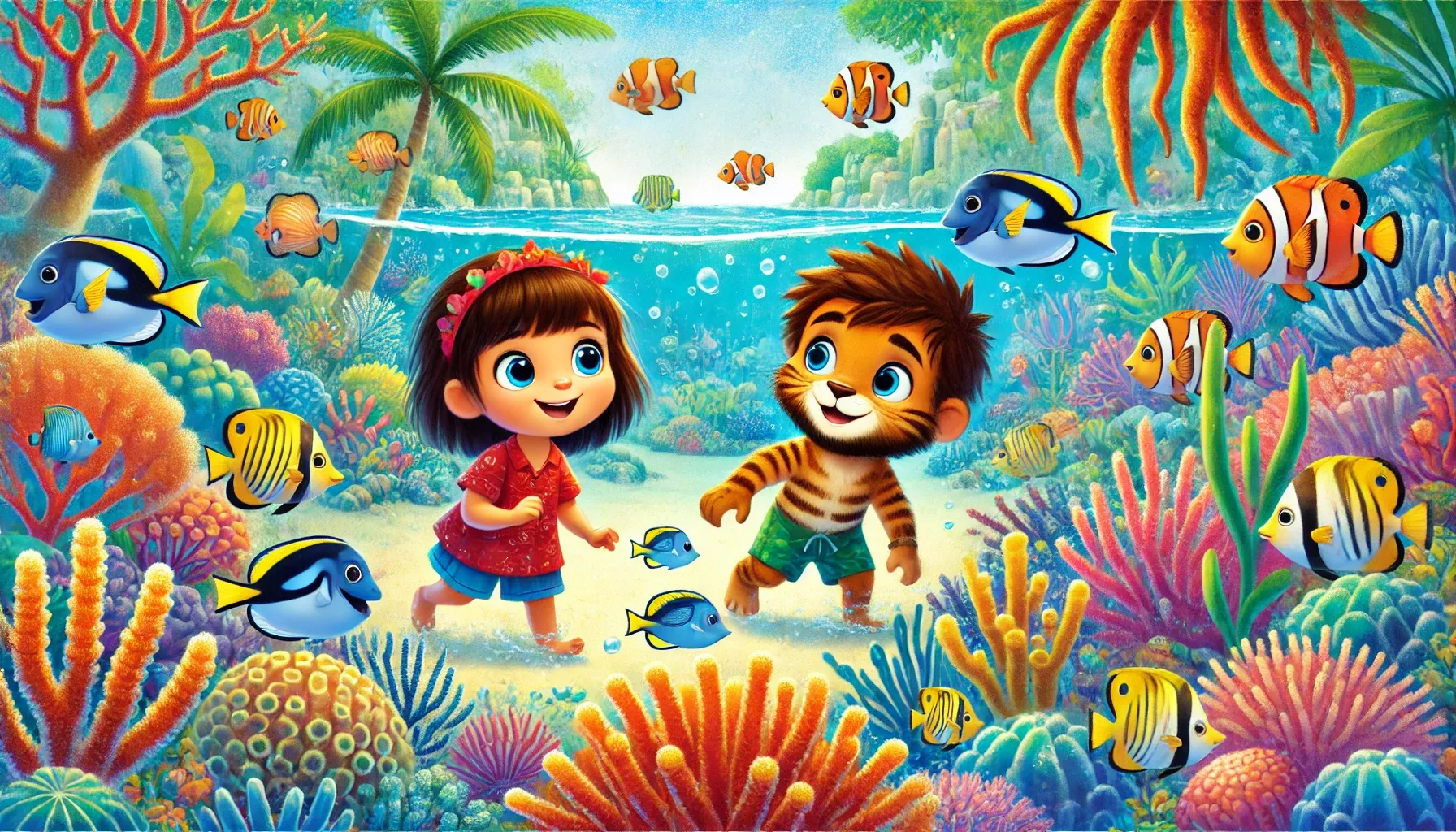 The Coral Reef Adventure - educational stories for kids