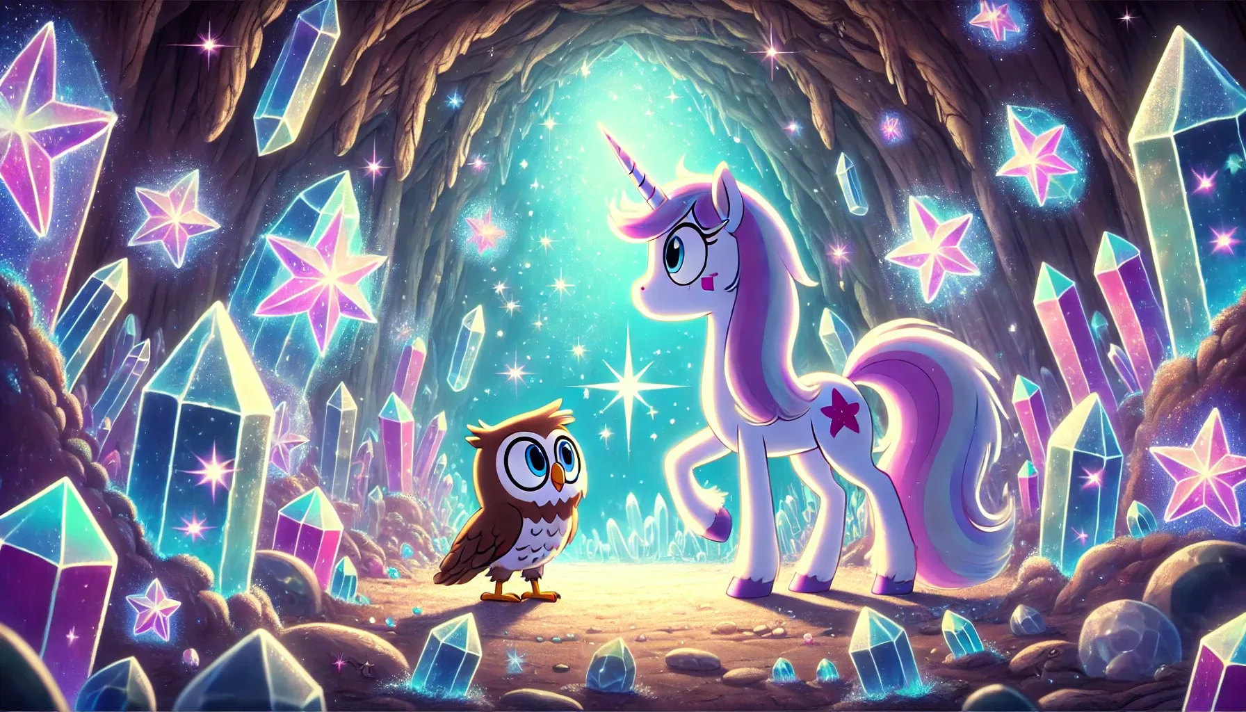 The Crystal Cave - Unicorn story for kids