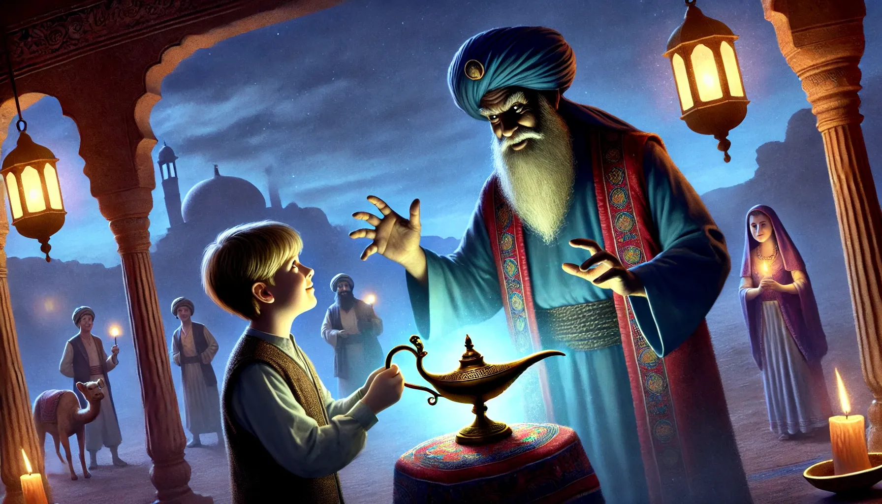 The Evil Sorcerer's Plot - Aladdin story for kids