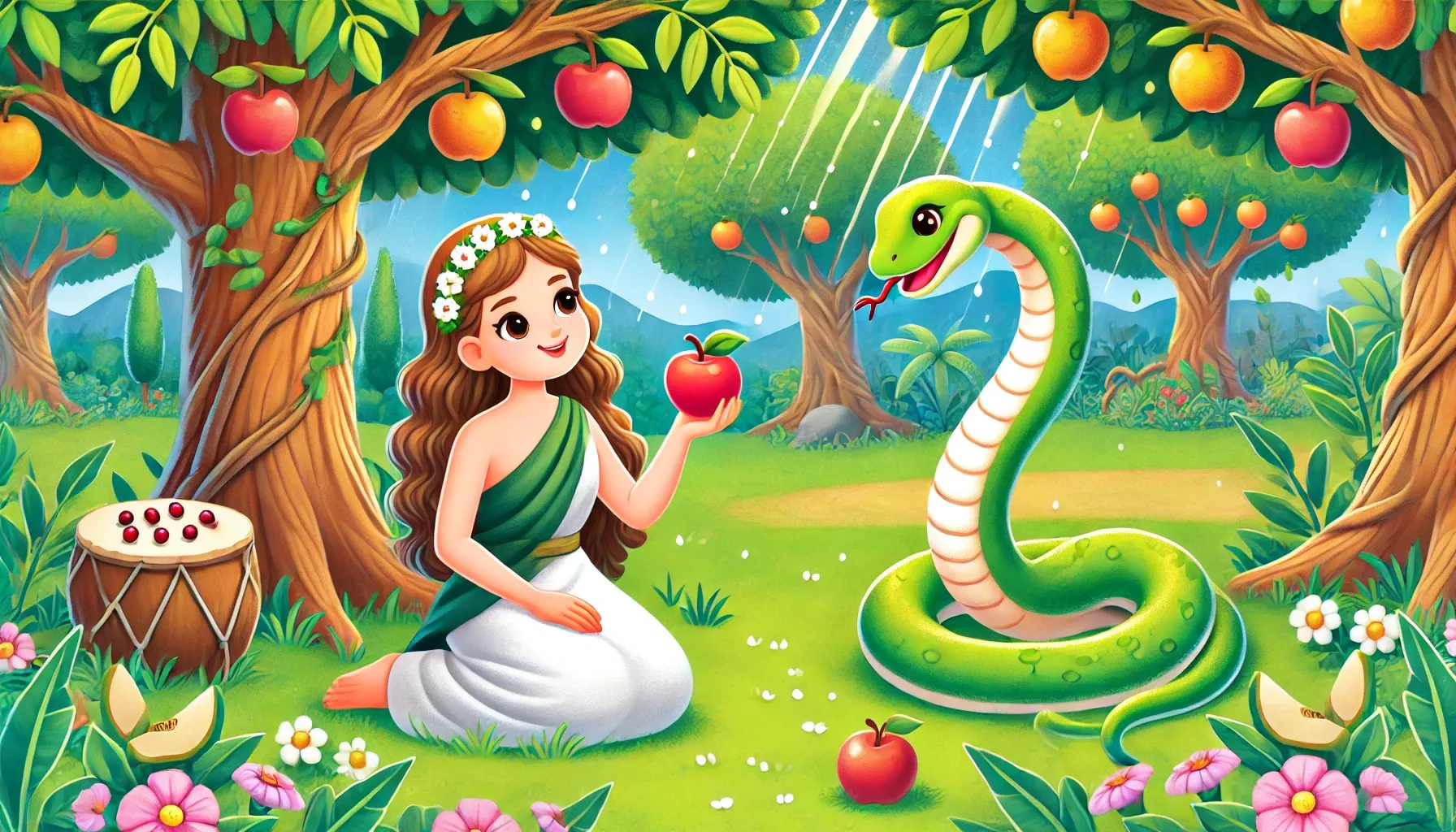 The Forbidden Fruit - Adam and Eve - story for kids