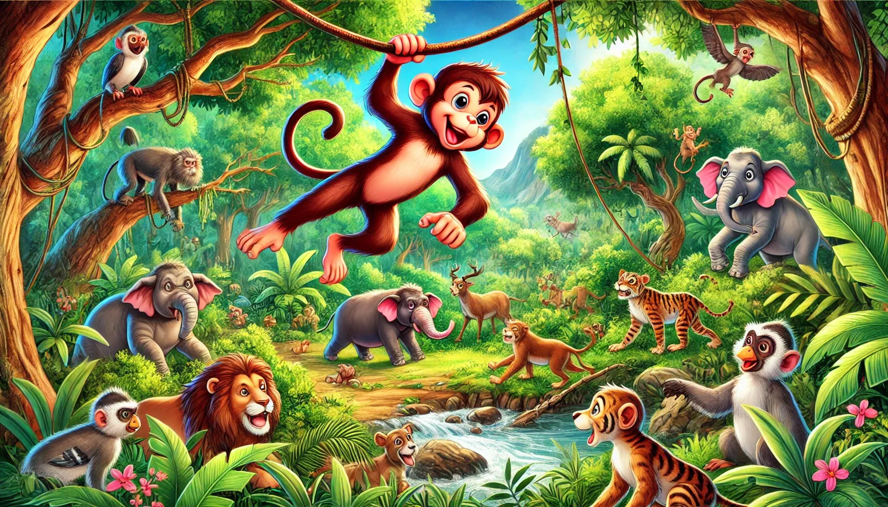 The Golden Fish and the Naughty Monkey - Tamil Story for Kids