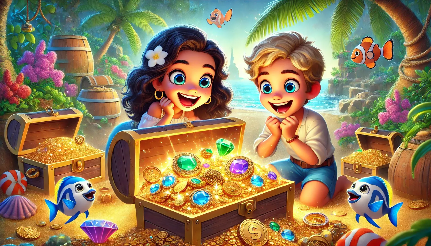 The Lost Treasure - mermaid stories for kids