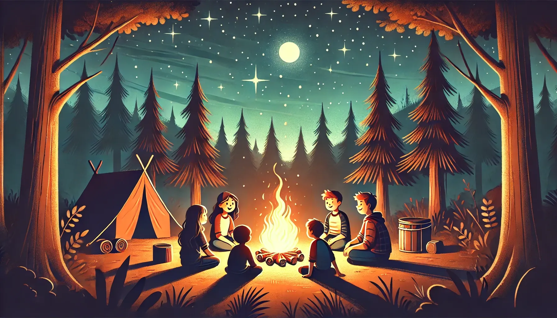 The Mysterious Forest - Campfire Story for Kids