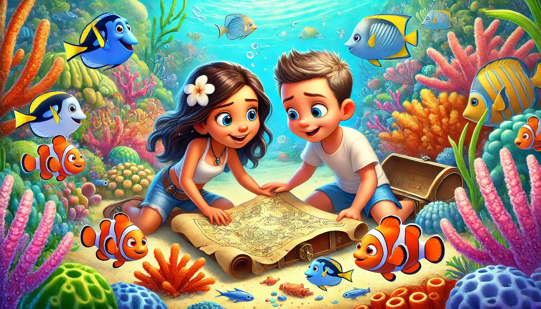 The Mysterious Map - Mermaid story for kids