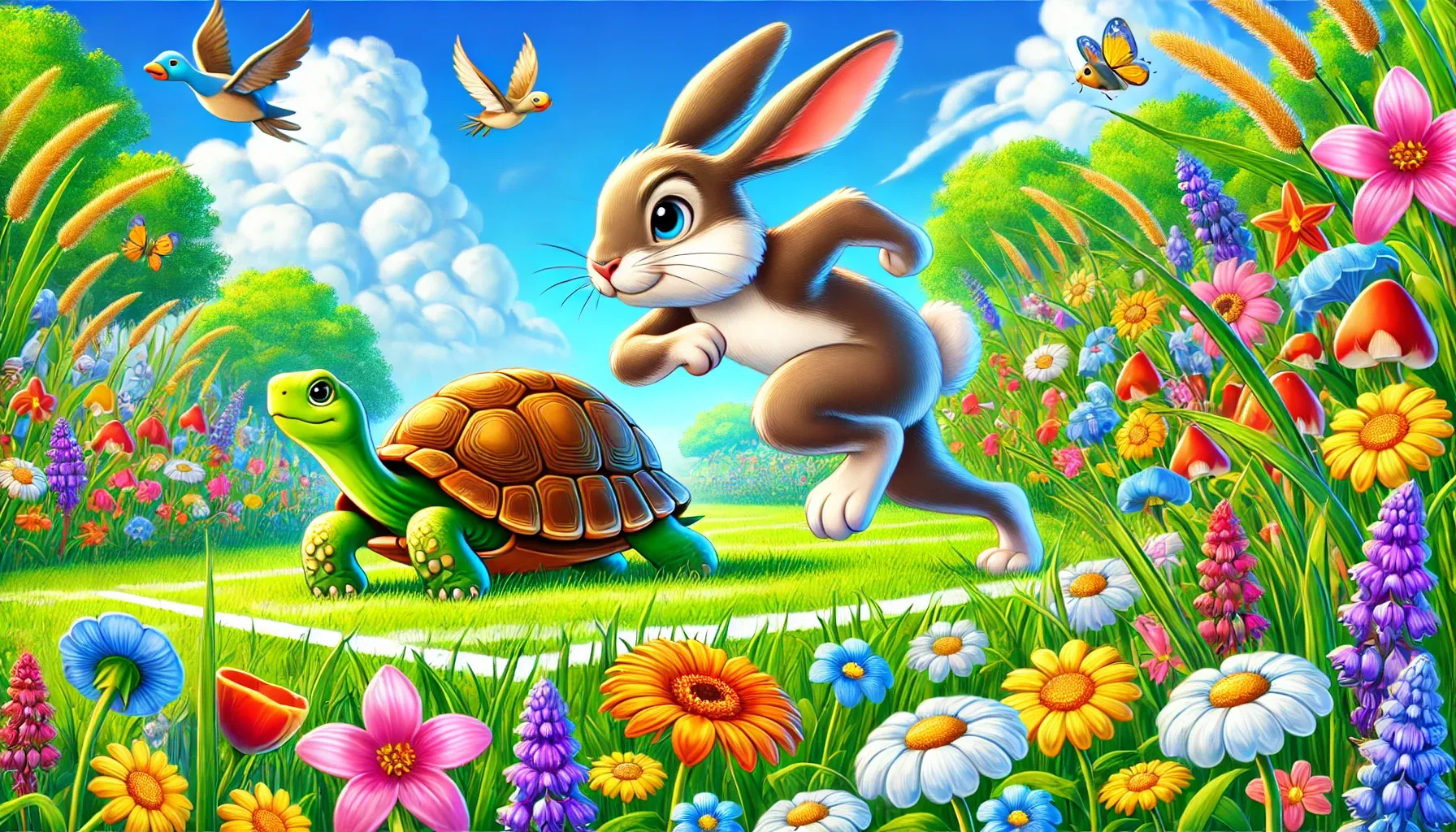 The Rabbit and the Tortoise Story