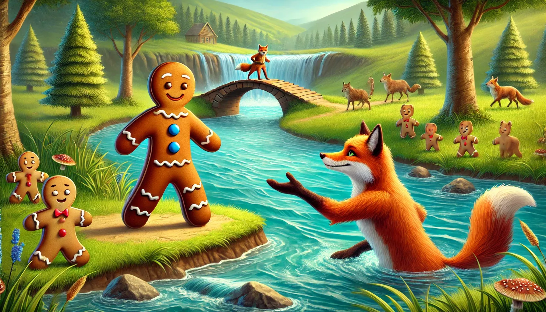 The River Crossing - Gingerbread man story