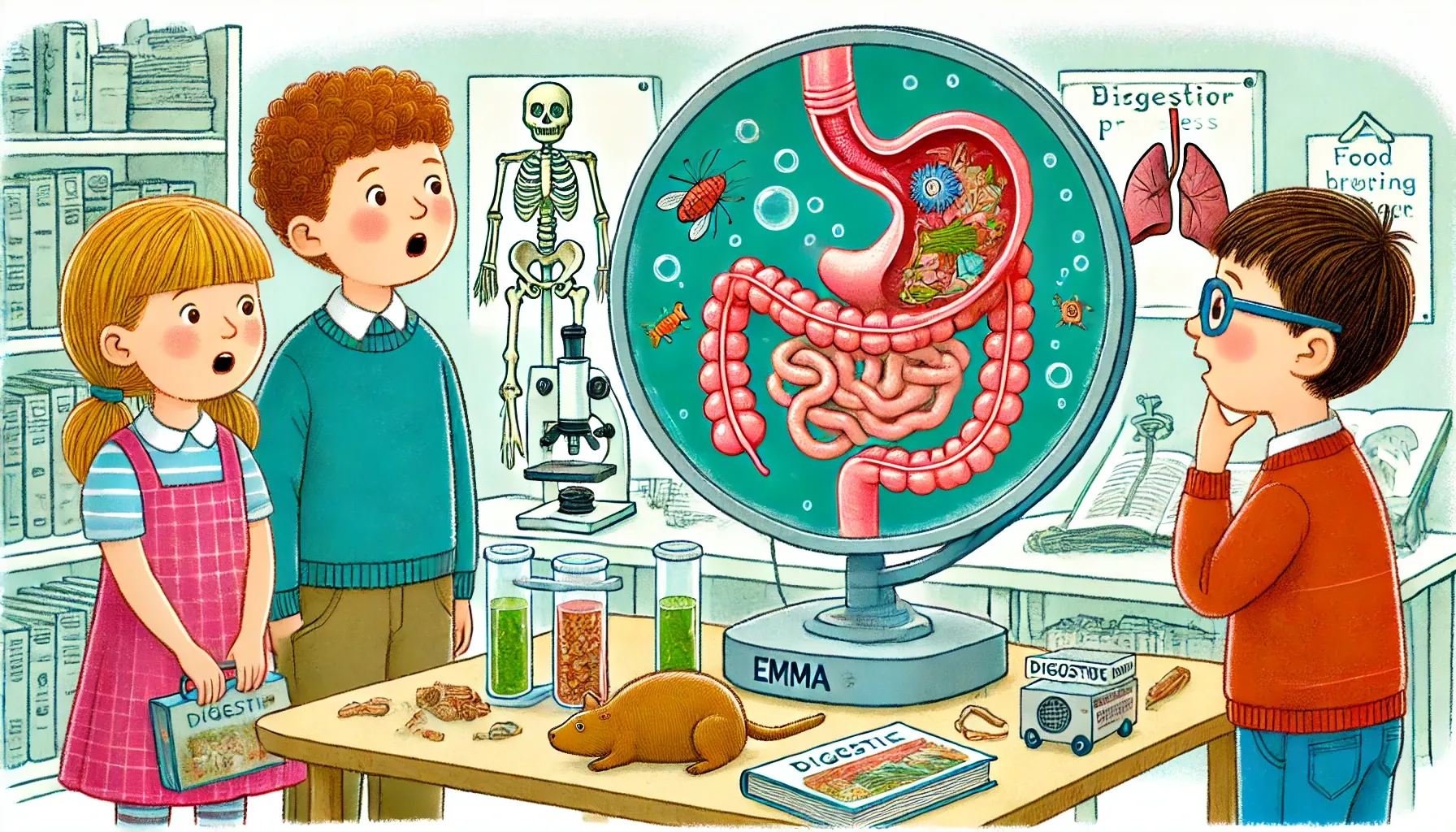 The Stomach and Digestion - Educational stories for kids