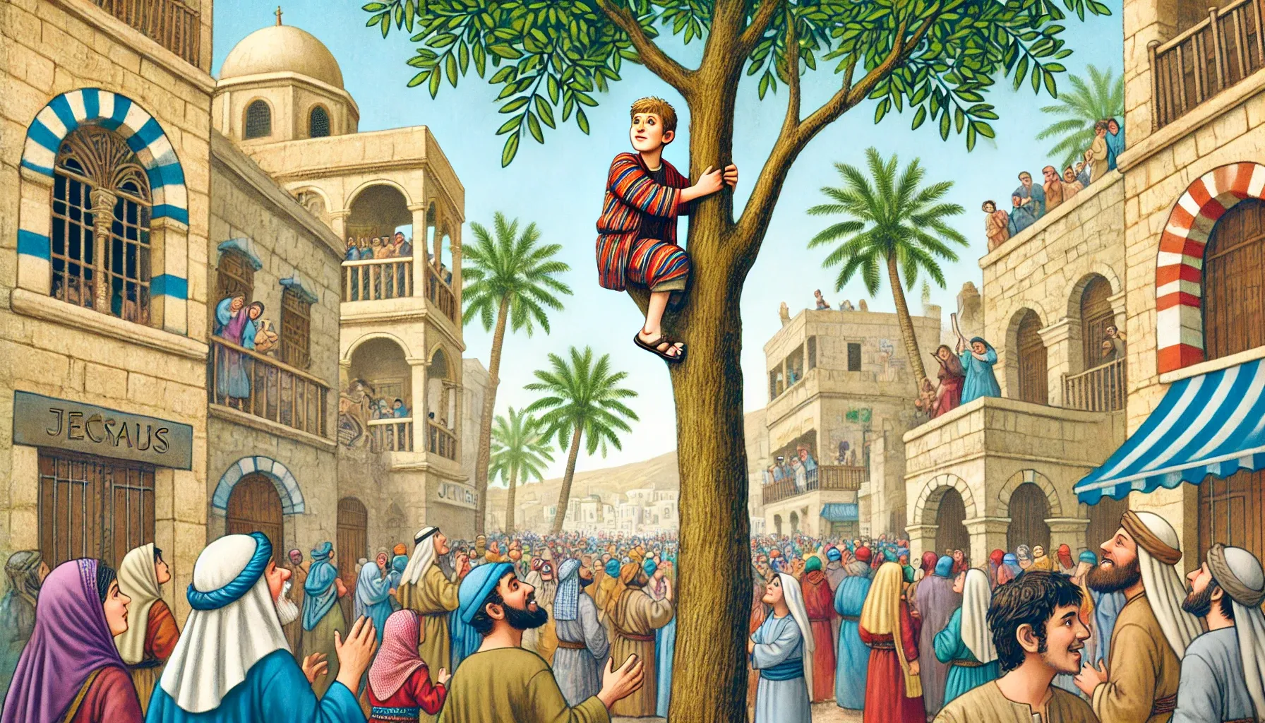 The Story of Zacchaeus - Bible Stories for Kids - Climbing the Sycamore Tree