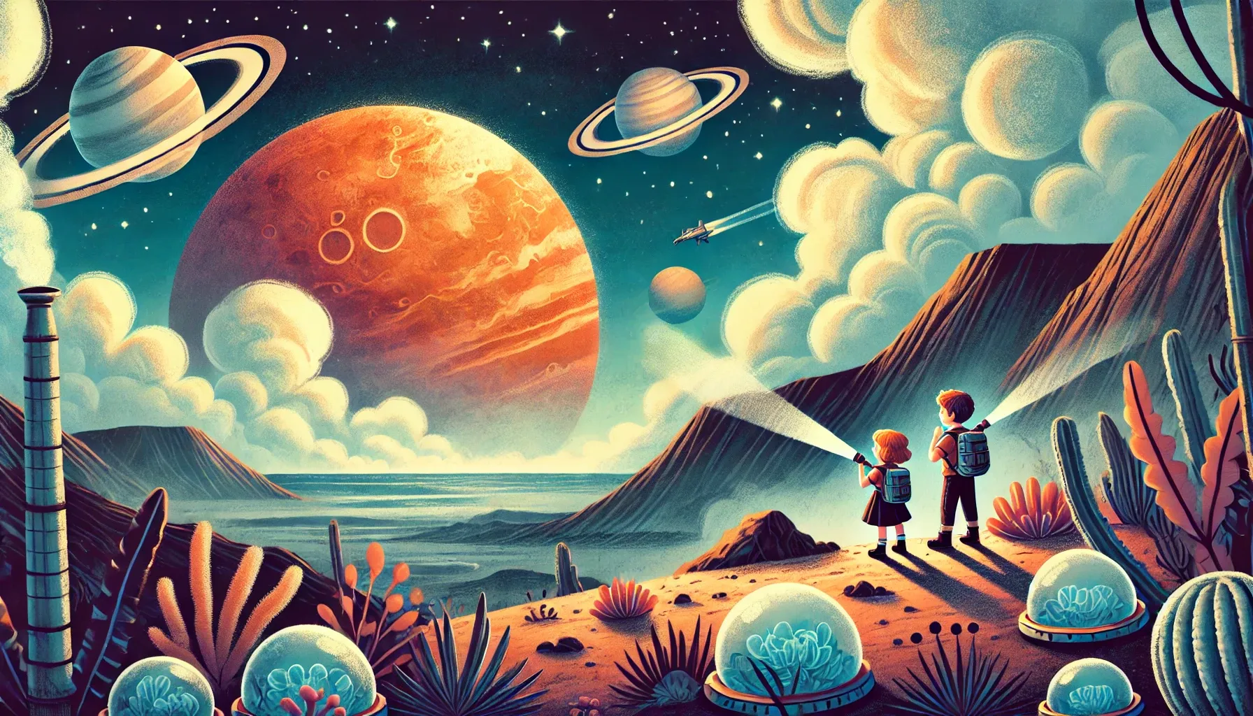 Venus, the Cloudy Planet - educational stories for kids