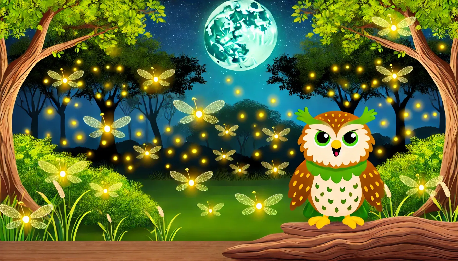 The Sleepy Owl’s Nighttime Adventure - Bedtime Story