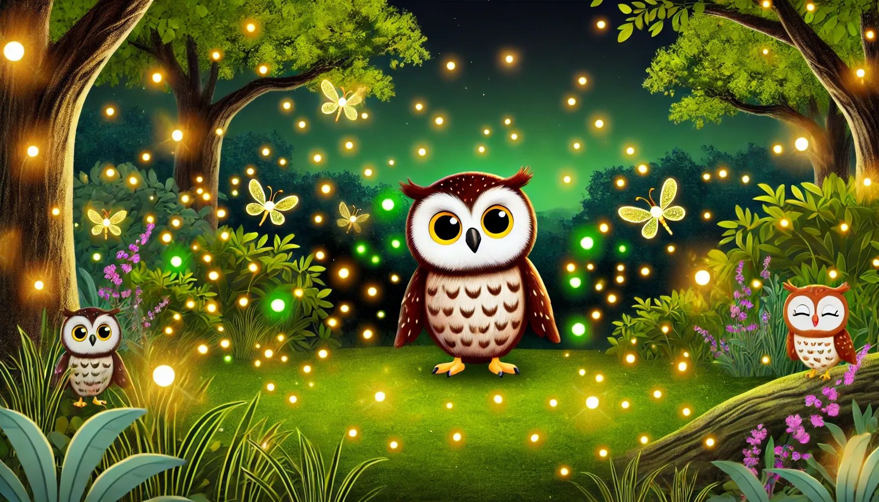 The Sleepy Owl’s Nighttime Adventure - Bedtime Story