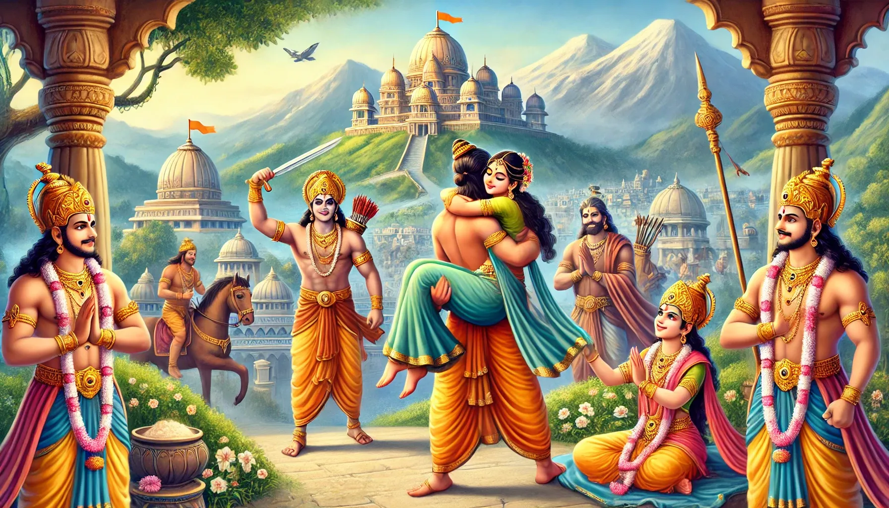 Rama and the Quest to Rescue Sita - Ramayana Story for Kids Monkey Battle of Lanka