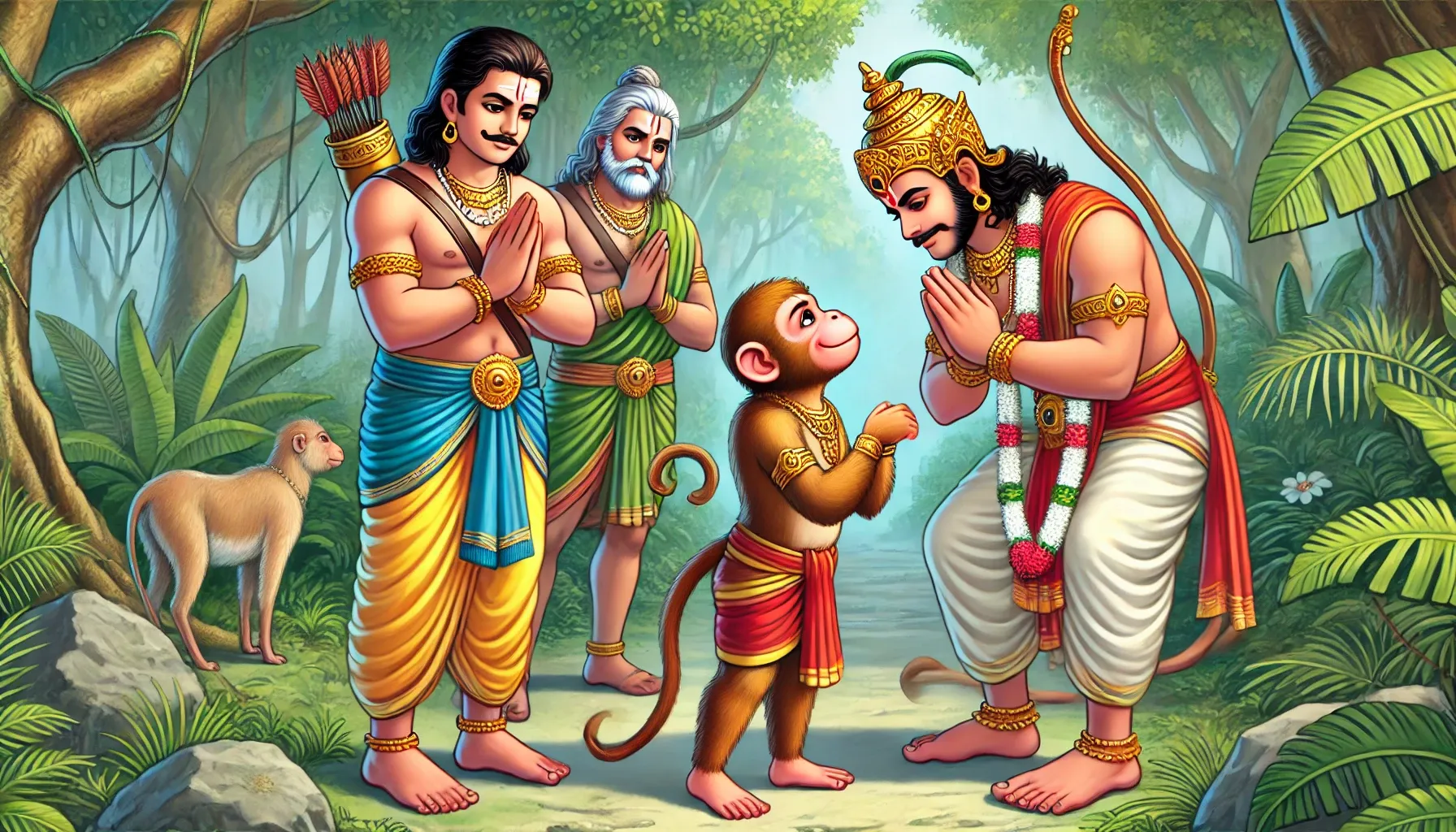 Rama and the Quest to Rescue Sita - Ramayana Story for Kids Monkey