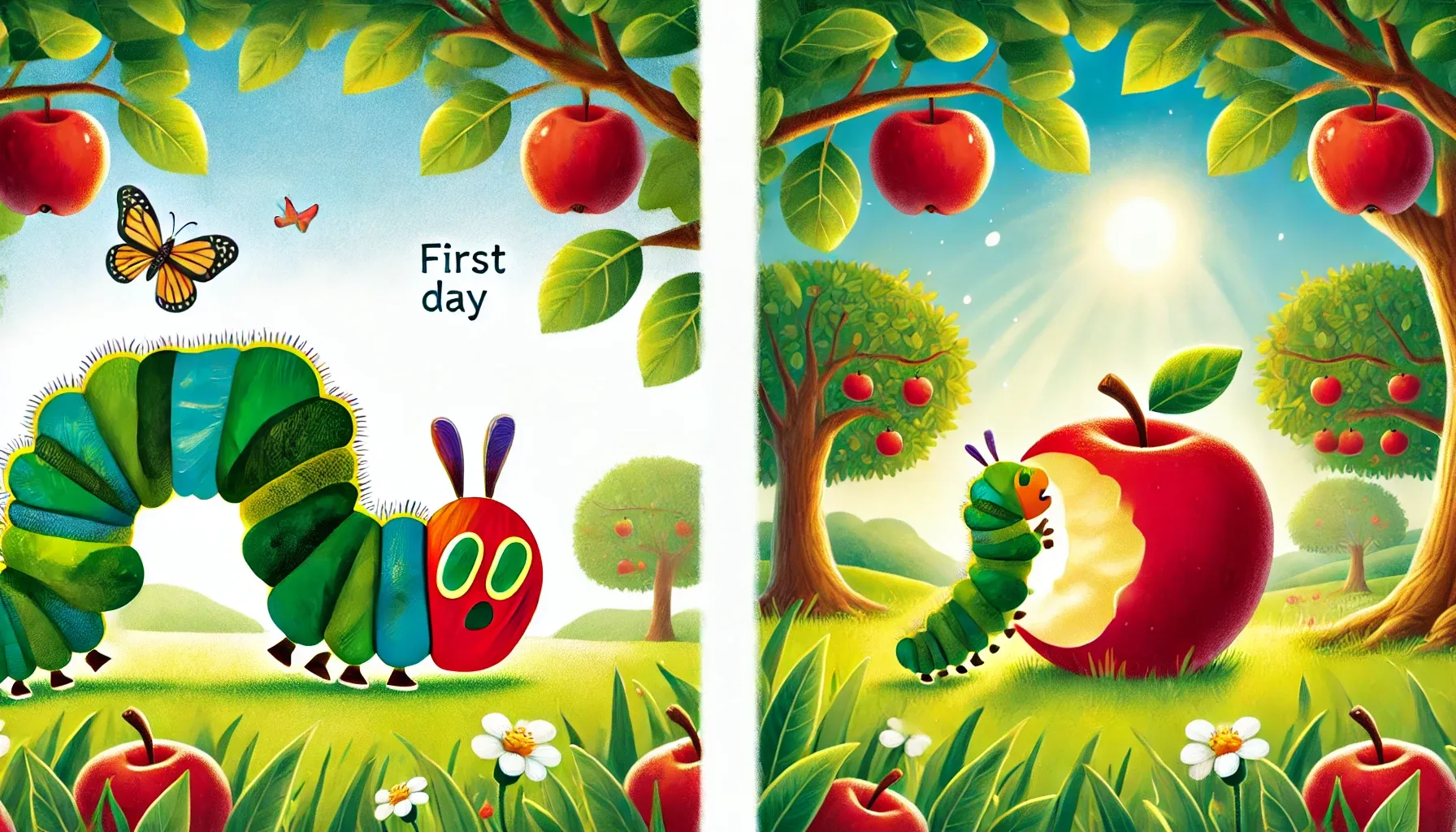 The Very Hungry Caterpillar - Story for Kids Apple