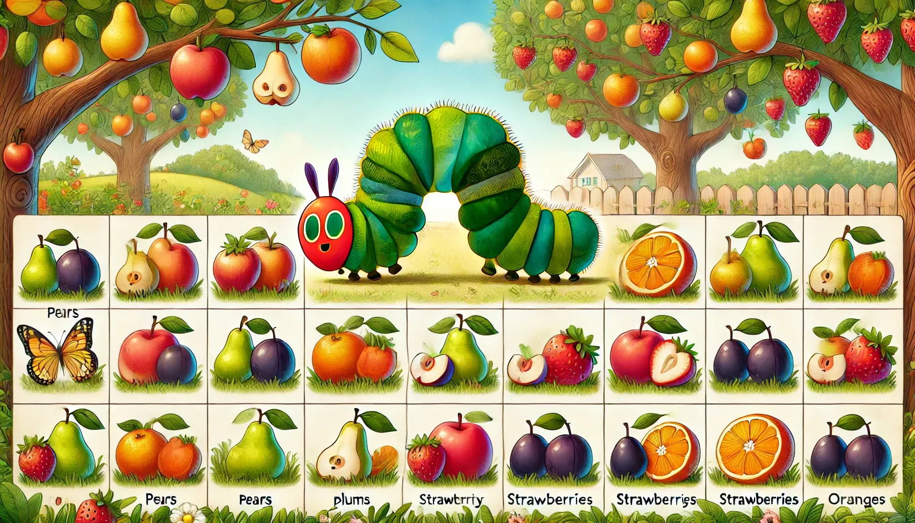 The Very Hungry Caterpillar - Story for Kids Apples and fruits