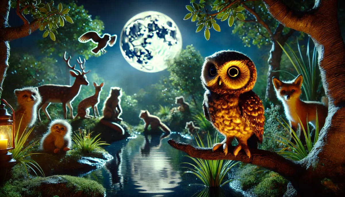 The Sleepy Owl’s Nighttime Adventure