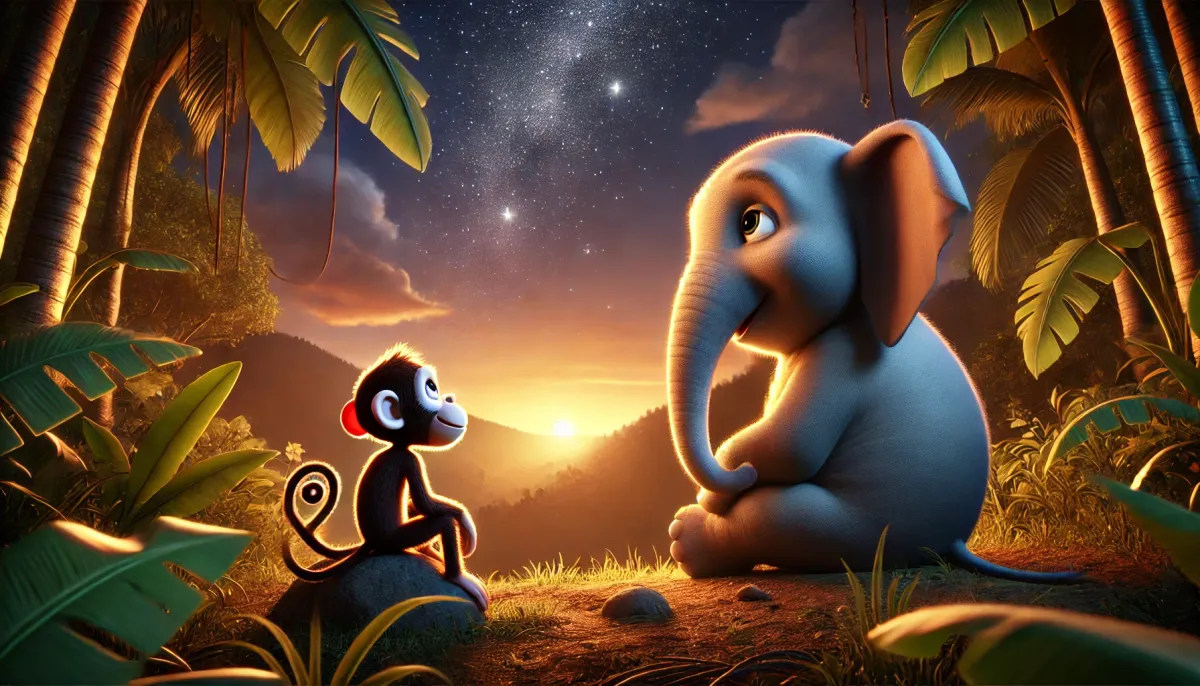 Ella, the Elephant and the Friendly Monkey