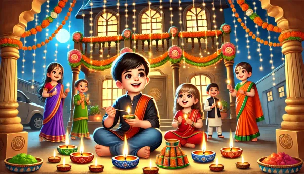 A Festival of Lights and Joy The Diwali Story for Kids