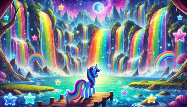 Star's Journey to the Rainbow Falls - Unicorn Story for Kids - Rainbow