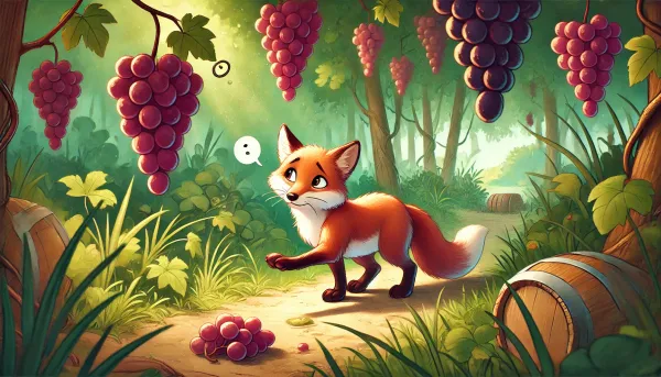 The Fox and the Grapes: A Story for Kids