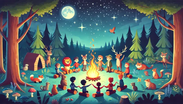 The Talking Animals - Campfire Story for Kids. 5